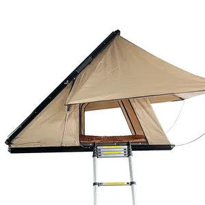 Çift alüminyum sert kabuk üçgen araba çatı üst çadır camper alu kabin rtt sert kabuk 4wd Offroad rtt