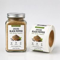 Étiquettes personnalisées pour bouteilles d'épices, imperméables, impression d'emballages, autocollants adhésifs avec logo, étiquettes en vinyle PVC pour pots d'assaisonnements