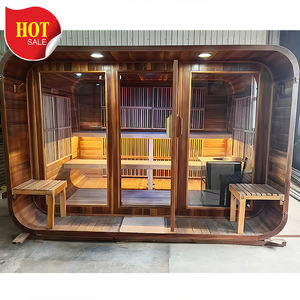 Bon prix, beau <span class=keywords><strong>sauna</strong></span> et bain de glace, <span class=keywords><strong>sauna</strong></span> russe personnalisable pour 2 à 8 personnes avec vapeur humide - Product Image 5