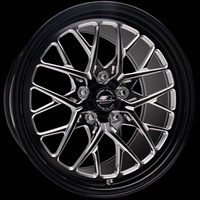 Jantes de course BZY-310 Billet REDLINE DRAG PACK forgées, concaves profondes, 15-17 pouces, avec becquet mécanisé pour Corvette