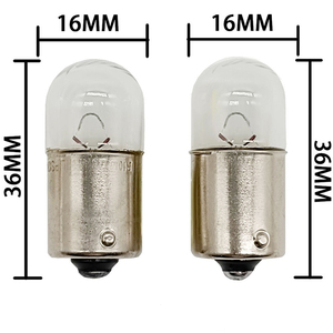 <span class=keywords><strong>Ampoule</strong></span> <span class=keywords><strong>halogène</strong></span> miniature pour voiture BA15S BA15D à culot baïonnette T16 24V 5W transparente incandescente pour clignotant - Product Image 6