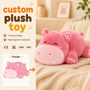 Llavero Personalizado con Garantía <span class=keywords><strong>de</strong></span> Calidad, Servicio OEM/ODM, Hipopótamo Enojado, Regalo <span class=keywords><strong>para</strong></span> Bebés, Peluche <span class=keywords><strong>de</strong></span> Algodón Orgánico Súper Suave, Algodón PP Antiestrés - Product Image 1