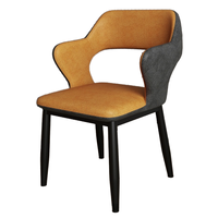 Chaises de salle à manger nordiques modernes haut de gamme, mobilier de luxe léger pour hôtels, B&B et restaurants, avec dossiers papillon en cuir PU et velours