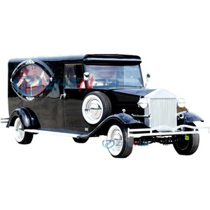 Factory Customized Vintage Black Coffin Carriage Horse Wagon Antique Electric Buggy Electric Funeral Horse Hearse - Product Image 2
