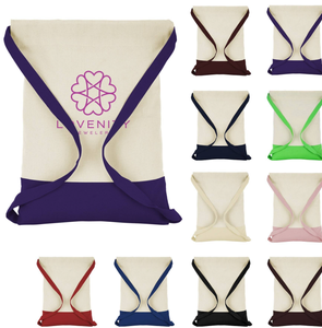 Eco-friendly Recycling Gift Sports Fitness Bag Cotton Canvas Cork Custom Printed <b>Backpack</b> Rope Bag Shopping Bag - Product Image 2