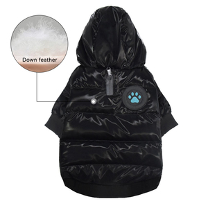 Klassieke Winter Verdikte Donsjack Voor Katten Honden Nieuwe Effen Patroon Polyester Waterdichte Lente Seizoen Stijl Huisdier Kleding - Product Image 6