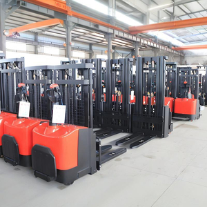 รถยกพาเลทแบบเต็มขนาด 1 ตัน 2 ตัน 3 เมตร 4 เมตร พร้อมเครื่องชาร์จแบตเตอรี่ - Product Image 1