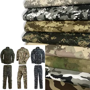 HaoYu Textile Camouflage cloth supplier cheap 65%polyester 35% cotton green camouflage breathable fabric ripstop fabric