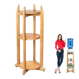 Cross-border wooden <b>storage</b> <b>rack</b> for living room, purified water <b>bottle</b>/water dispenser <b>rack</b>, wooden flower pot <b>storage</b> stand, - Product Image 5
