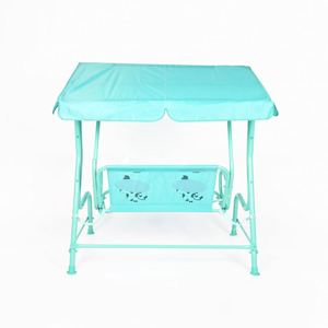 2 Seats Modern Metal Patio <b>Swing</b> <b>Chairs</b> Small Hanging <b>Chairs</b> for Garden Park Courtyard Children - Product Image 5
