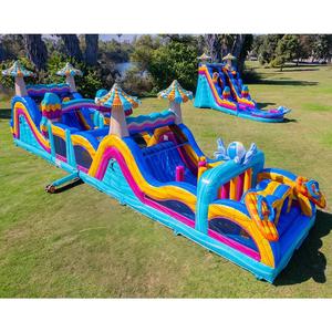 Carrera de obstáculos inflable de juegos al aire libre para adultos y niños baratos comerciales a la venta - Product Image 5