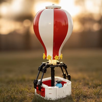 Dropshipping MOC Blocs de construction à assembler en petites particules, Lumière LED, Montgolfière, Parc d'attractions 18969