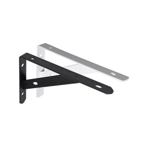 JINNATE <b>Triangle</b> <b>Bracket</b> Iron <b>Shelf</b> Support Wall Mount Black White 90 Degree Storage Frame - Product Image 5