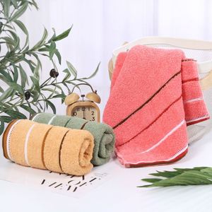 Hot-selling Fine Striped Cotton <b>Towel</b> Soft Absorbent Washbasin 33* 74cm - Product Image 4