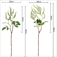 Branche artificielle réaliste de plantes grimpantes en plastique avec baies pour la décoration de la maison et des tables de mariage