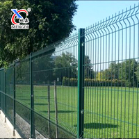 Clôture en grillage soudé 3D de haute qualité, revêtue de PVC, grillage soudé incurvé 3D galvanisé