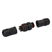 M19 M20 Konektor Harness Kabel, Daya Luar Ruangan Pria Wanita Tahan Air untuk Kabel Led 2 3 Pin
