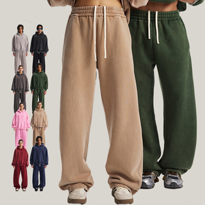 Mùa Đông Unisex Nặng Bông Rộng Chân Côn Jogger Người Đàn Ông Quá Khổ Đau Khổ Rửa Axit Baggy Quần Mồ Hôi Phù Hợp Với Biểu Tượng Tùy Chỉnh Thể Thao - Product Image 1