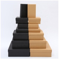 Boîte en carton kraft personnalisée de haute qualité pour t-shirts, écharpes, chaussettes, emballage de t-shirts, boîte enveloppe avec logo