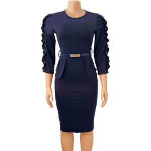 <span class=keywords><strong>Abiti</strong></span> da donna alla moda africani a <span class=keywords><strong>tre</strong></span> <span class=keywords><strong>quarti</strong></span> <span class=keywords><strong>abiti</strong></span> da carriera formali <span class=keywords><strong>abiti</strong></span> da ufficio donna <span class=keywords><strong>con</strong></span> cintura - Product Image 5