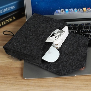 Bán Buôn Người Đàn Ông Của Thời Trang Grey Cảm Thấy Ví Tổ Chức Tùy Chỉnh Ví Chuột Cáp Nhận Gói Bộ Nhớ Thẻ USB <span class=keywords><strong>Flash</strong></span> Gấp Thư - Product Image 6