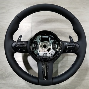 Vente flash pour <span class=keywords><strong>BMW</strong></span> E90 M3 M5 F10 F11 F15 F16 F20 F30 F31 F32 F36 E70 E71 Volant de voiture en cuir noir intégral - Product Image 6