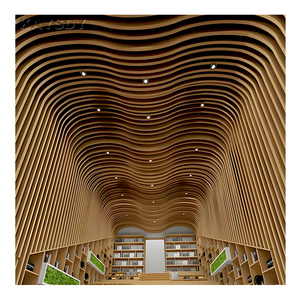 <span class=keywords><strong>Lames</strong></span> de <span class=keywords><strong>plafond</strong></span> en aluminium ondulées modernes, panneaux métalliques suspendus pour hôtel, aéroport, magasin, centre commercial, bâtiment commercial, <span class=keywords><strong>faux</strong></span> <span class=keywords><strong>plafond</strong></span> - Product Image 2