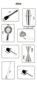 <span class=keywords><strong>Shaker</strong></span> Boston RTS en acier inoxydable <span class=keywords><strong>argent</strong></span>é 18/8 de haute qualité, kit de barman pour <span class=keywords><strong>shaker</strong></span> à cocktails, ensemble de bar - Product Image 6