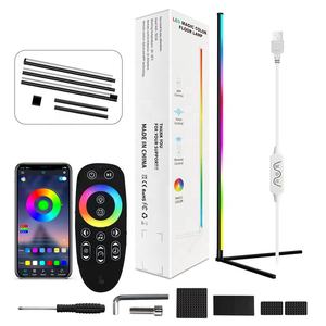 Drop <span class=keywords><strong>Shipping</strong></span> Modern dimmerabile Home RGB telecomando LED lampada da terra lampada ad angolo - Product Image 6