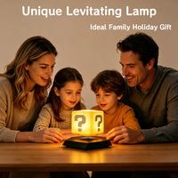 Lámpara Cubo Levitante, Luz Nocturna LED Cuadrada, Lámpara Flotante con Signo de Interrogación, Regalo Novedoso para Cumpleaños y Festividades para la Familia