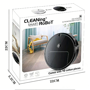 Mini aspirateur robot 1200 PA, forte aspiration, 3-en-1, balayage, aspiration, serpillière, nettoyage humide et sec, alimentation par batterie USB - Product Image 4