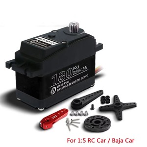 BLS51180-12V Metall Bürstenloser Wasserdichter Hochdrehmoment-Servomotor <span class=keywords><strong>RC</strong></span> Helikopter 1/5 Maßstab <span class=keywords><strong>RC</strong></span> Autos <span class=keywords><strong>RC</strong></span> Boot Teile für Jungen & Mädchen - Product Image 5