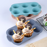 Ensemble de moules à gâteau en silicone, 8 pièces, qualité alimentaire, résistant à la chaleur, réutilisable, antiadhésif, outils de cuisson pour la cuisine et la boulangerie