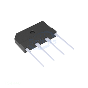 BRIDGE RECT 1PHASE 400V 4A TS4K TS4K40 Integrated Circuit Kit Diodes In Stock 4-SIP, TS4K - Product Image 1