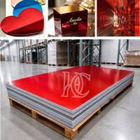 Plaque acrylique miroir rouge, plaque acrylique coulée effet miroir 1/8 pouce pour découpe laser CO2, bord poli, design DIY, plaques dorées pour artisanat