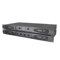Amplificateur de puissance professionnel 4 canaux classe D, design 1U pour montage en rack, ventilation haute efficacité pour système audio de tournée de concerts