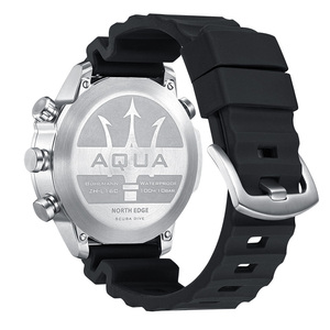 <span class=keywords><strong>Montre</strong></span> de Plongée Professionnelle pour <span class=keywords><strong>Homme</strong></span> en Silicone NORTH EDGE AQUA Plongée Sous-Marine NDL 50M avec <span class=keywords><strong>Altimètre</strong></span> Baromètre et Boussole - Product Image 5