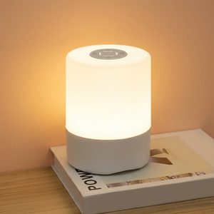 Smart Night <b>Light</b> With 3 Colors Eye-friendly <b>Touch</b> LED Clock <b>Bedside</b> Lamp Ambient <b>Light</b> - Product Image 1