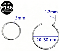 Boucles d'oreilles clous Getta G23 en alliage de titane, grand style hyperbole, cadeau unisexe