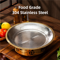 Réchaud à alcool en acier inoxydable 304 de haute qualité, réchaud à fondue, buffet, chauffe-plats, réchaud à gaz, design moderne JOYOUS