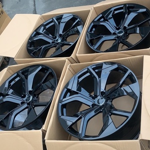 Cerchi in Lega Concavi Sportivi Neri Lucidi da 21, 22, 23 Pollici 5x112 per Auto RS Q8 Anni 2015-2024 - Offerta Speciale - Product Image 5