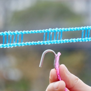 Épaissi, coupe-vent, voyage en plein air, pas besoin de perçage, <span class=keywords><strong>corde</strong></span> suspendue extensible de 5 m, <span class=keywords><strong>corde</strong></span> à linge antidérapante - Product Image 4