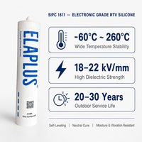 Elaplus Black Transparent Silicone Sealant untuk Isolasi Elektronik Anti Corona Dielektrik Tinggi Daya Tahan Lama Pencahayaan LED