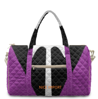 Sac de voyage matelassé grand format Leather Pride Rainbow, sac de week-end portable avec poches zippées, sac de sport pour le travail