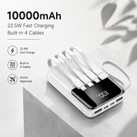 Produit Tendance 2026 – Power Bank USB Mince Personnalisable avec Logo, 10000 mAh, Charge Rapide 22,5 W, Écran LED, Couleur Personnalisée