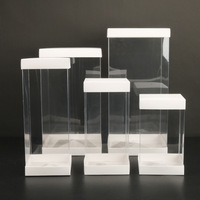 Boîte en plastique PVC super présentoir de tailles multiples Boîte cadeau transparente Star Delu Doll Violence Bear Storage and Cosmetic