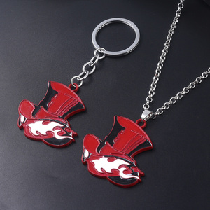 Mayoristas Juego Periférico Persona 5 <span class=keywords><strong>P5</strong></span> Sombrero Rojo Colgante Llavero Para Fans Cosplay Joyería - Product Image 5