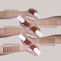 Fond de teint liquide vegan personnalisé, 104 couleurs, imperméable, couvrance totale, fini mat, crème de maquillage, marque privée, SPF