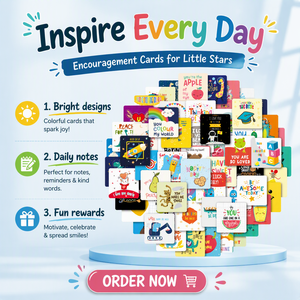 Simpatiche Biglietti da Visita per Bambini, 60 Pezzi Assortiti, Carte Divertenti con Frasi Motivazionali Quotidiane per Ragazzi e Ragazze, in Cartoncino - Product Image 2