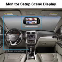 Iposter 7 "4 Split Lcd-scherm Auto Reverse Quad Spiegel Monitor